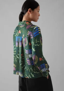Clearance Isobel Harvey Birds Print Baya Shirt Women Shirts|Tops & Tees
