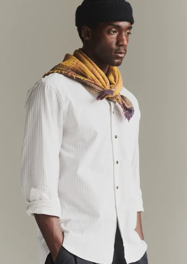 Jacquard Stripe Shirt Workwear|Shirts