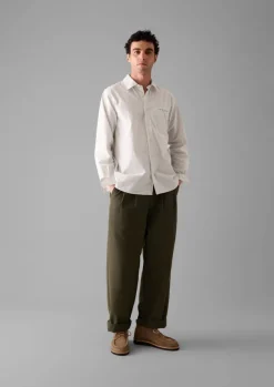 New Jet Pocket Fine Stripe Cotton Shirt Shirts
