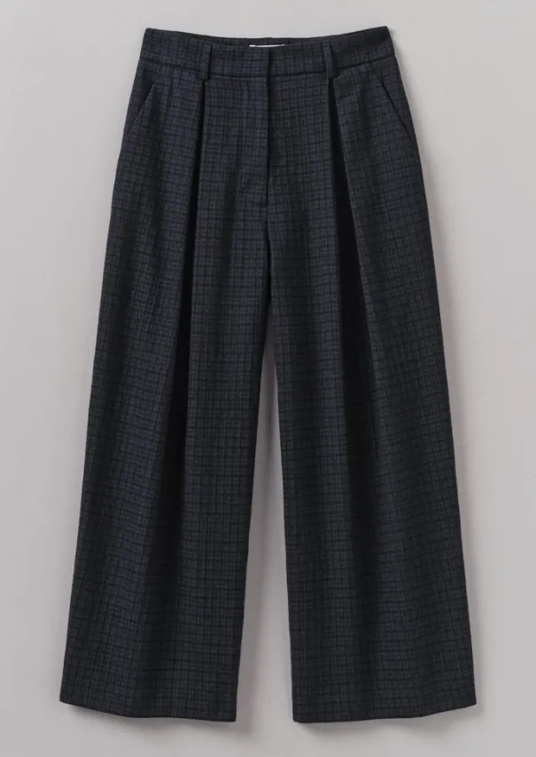 Sale Jude Check Wool Trousers Women Trousers