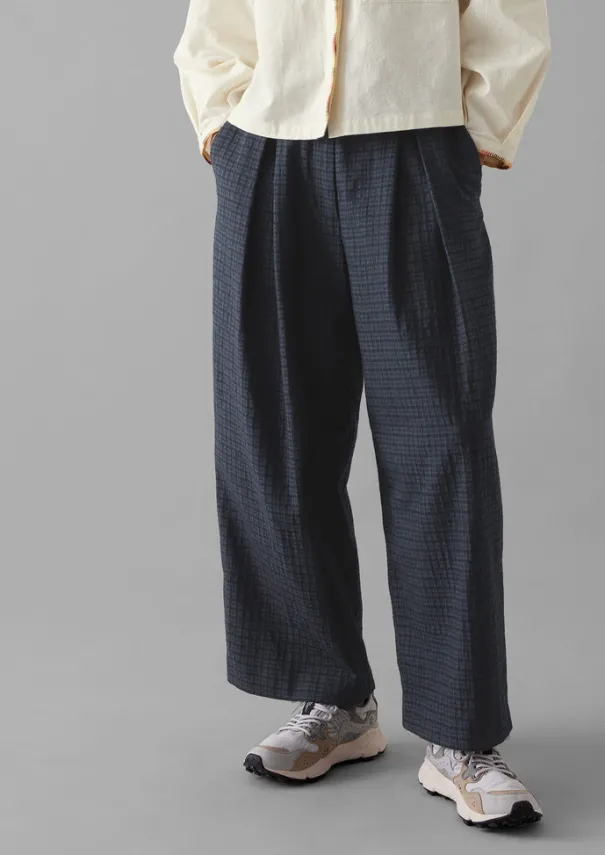 Sale Jude Check Wool Trousers Women Trousers