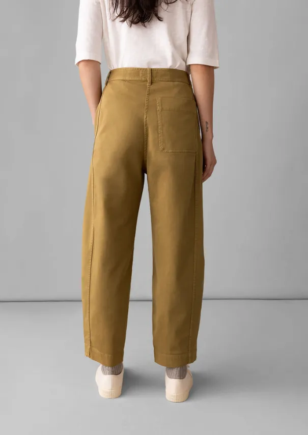 Online Kathe Flat Front Cotton Twill Trousers Women Trousers