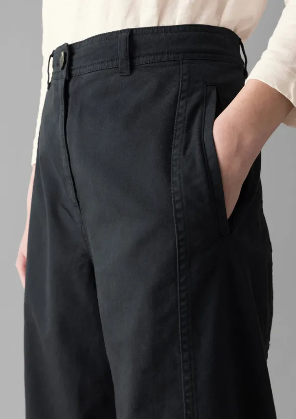 Sale Kathe Flat Front Cotton Twill Trousers Women Trousers