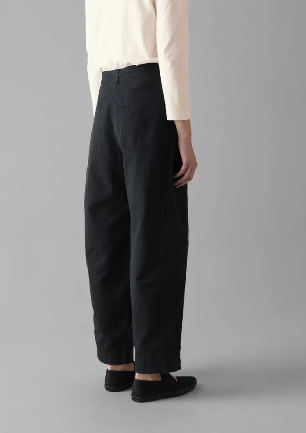 Sale Kathe Flat Front Cotton Twill Trousers Women Trousers