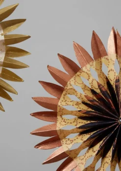 Outlet Large Dip Dyed Lokta Paper Rosette Set Christmas Decorations