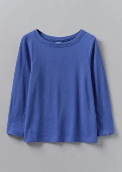 New Lia Garment Dyed Boat Neck Tee Women Jersey|Tops & Tees