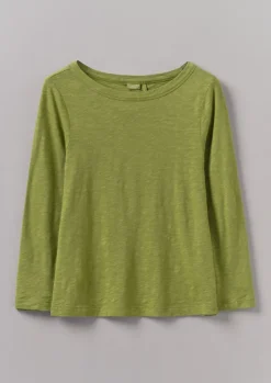 Online Lia Garment Dyed Boat Neck Tee Women Jersey|Tops & Tees