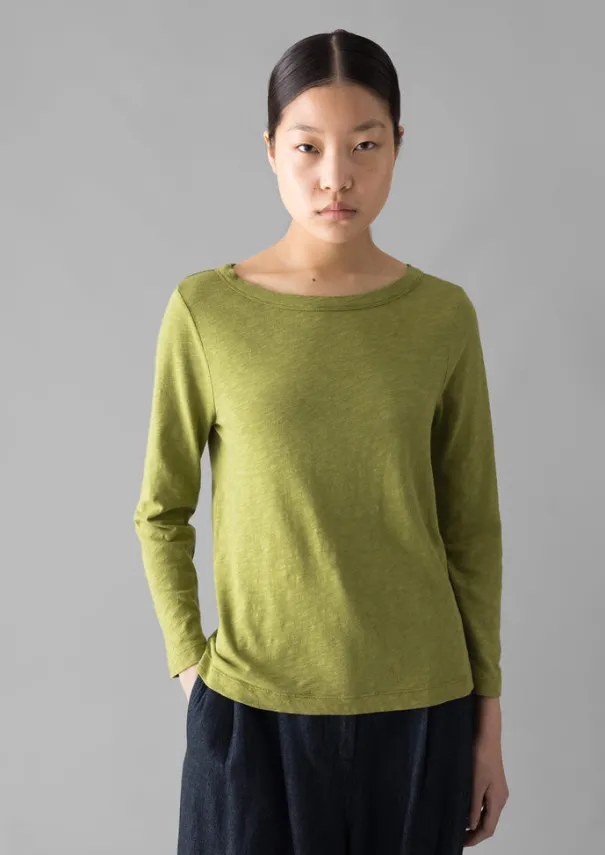 Online Lia Garment Dyed Boat Neck Tee Women Jersey|Tops & Tees