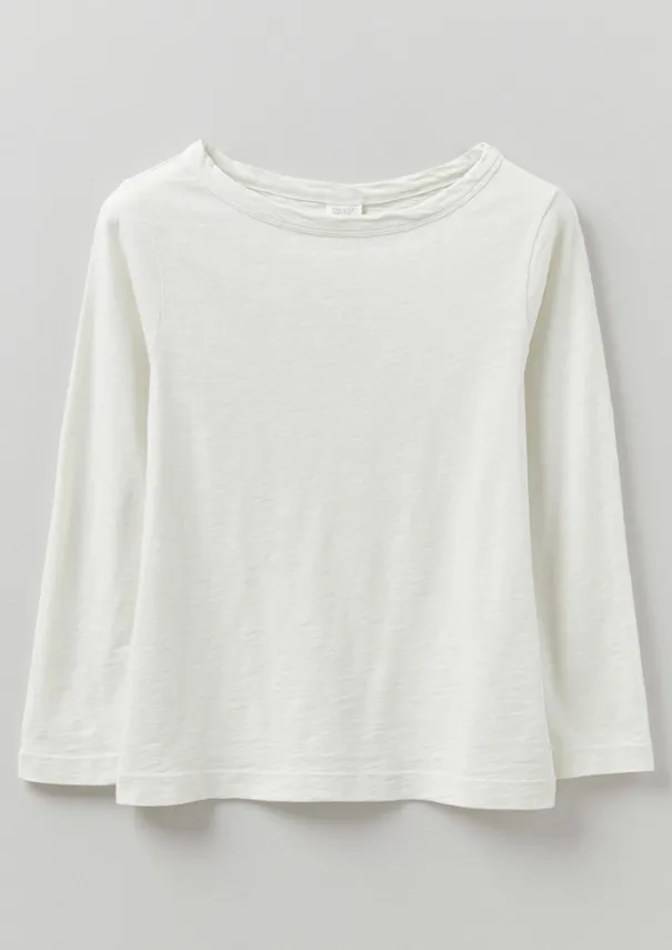 Sale Lia Garment Dyed Boat Neck Tee Women Jersey|Tops & Tees