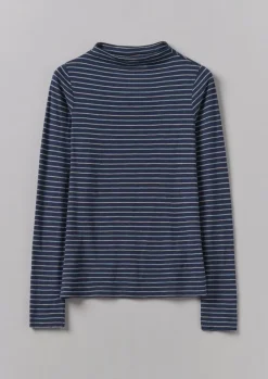 Clearance Light Stripe Cotton Slub Tee Women Jersey|Tops & Tees