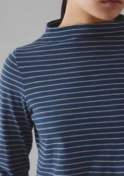 Clearance Light Stripe Cotton Slub Tee Women Jersey|Tops & Tees