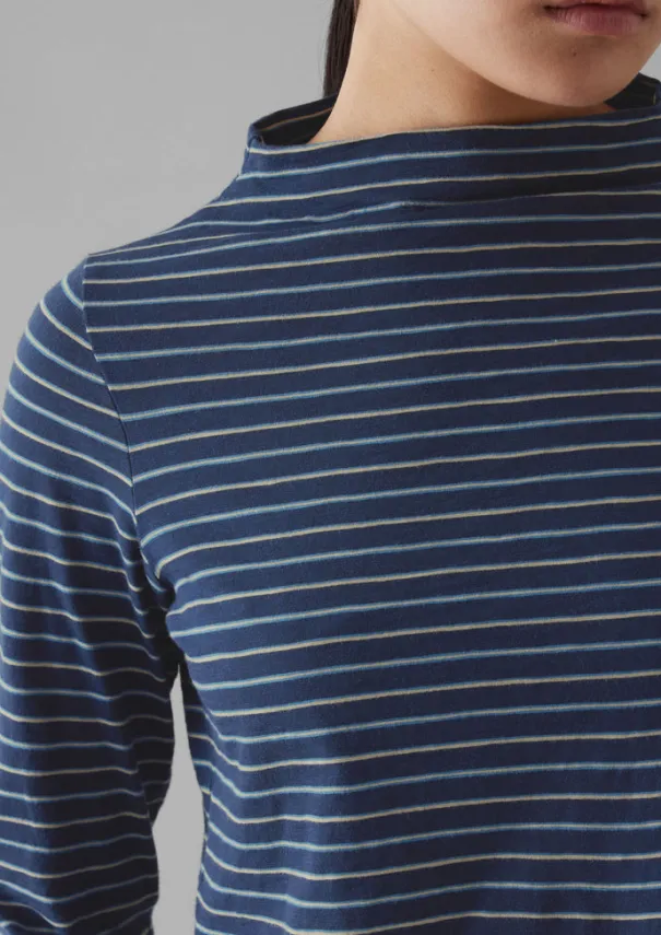 Clearance Light Stripe Cotton Slub Tee Women Jersey|Tops & Tees
