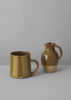 Hot Lily Pearmain Striped Mug Ceramics|Tableware