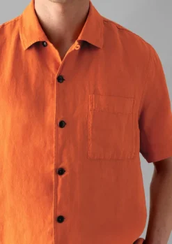 Sale Linen Short Sleeve Shirt Linen|Shirts
