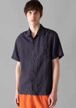 Linen Short Sleeve Shirt Linen|Shirts
