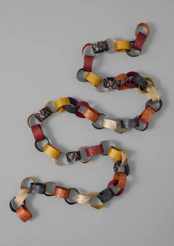 Discount Lokta Paper Chain Kit Christmas Decorations