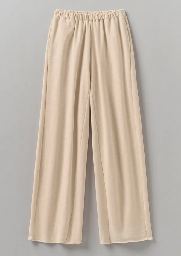 Hot Loopback Jersey Wide Leg Trousers Women Jersey|Loungewear