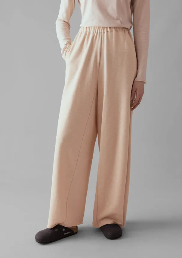 Hot Loopback Jersey Wide Leg Trousers Women Jersey|Loungewear