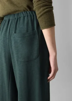 New Loopback Jersey Wide Leg Trousers Women Jersey|Loungewear