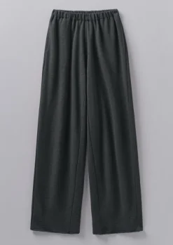 Loopback Jersey Wide Leg Trousers Women Jersey|Loungewear
