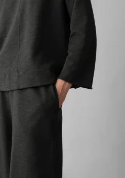 Loopback Jersey Wide Leg Trousers Women Jersey|Loungewear