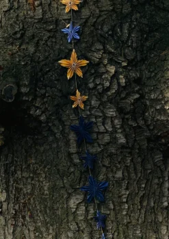 Hot Marbled Star Paper Garland Christmas Decorations