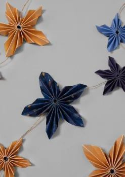 Hot Marbled Star Paper Garland Christmas Decorations