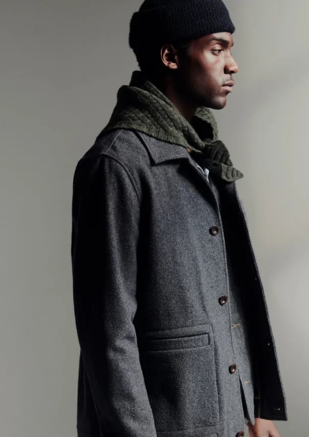 Outlet Melton Wool Blend Chore Jacket Workwear|Coats & Jackets