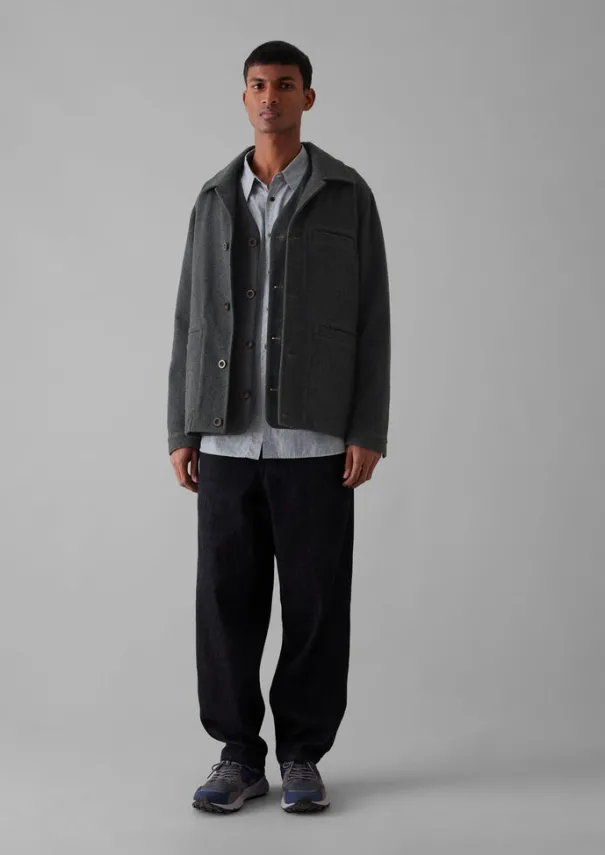 Outlet Melton Wool Blend Chore Jacket Workwear|Coats & Jackets