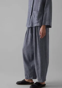 Sale Minako Cotton Linen Twill Trousers Women Linen|Loungewear