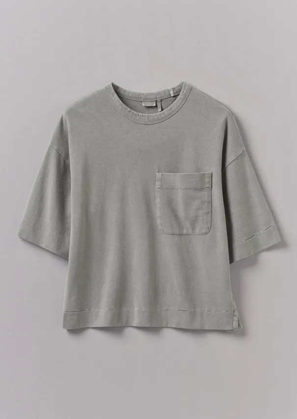 Online Mineral Dyed Cotton Boxy Tee Women Jersey|Tops & Tees