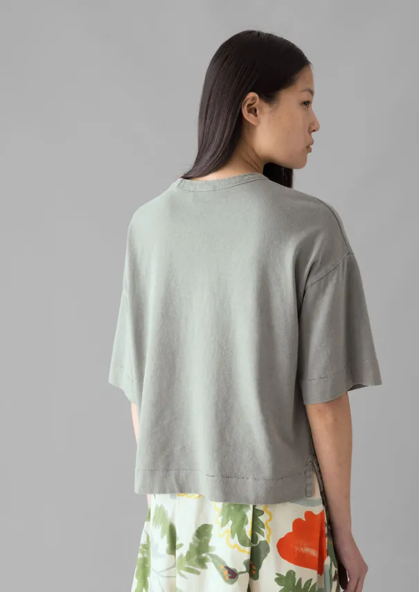 Online Mineral Dyed Cotton Boxy Tee Women Jersey|Tops & Tees