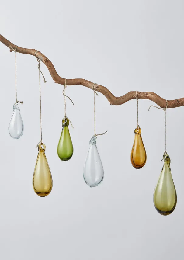 Best Mixed Teardrop Glass Bauble Set Glass|Christmas Decorations