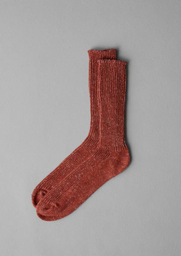 Online Nishiguchi Kutsushita Marled Hemp Cotton Socks Socks