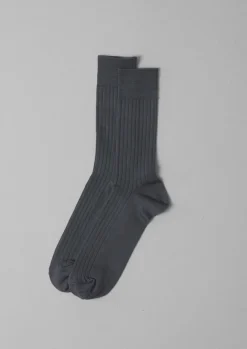 Discount Nishiguchi Kutsushita Silk Cotton Ribbed Socks Socks
