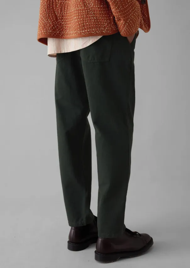 Hot Norv Garment Dyed Tapered Trousers Workwear|Trousers