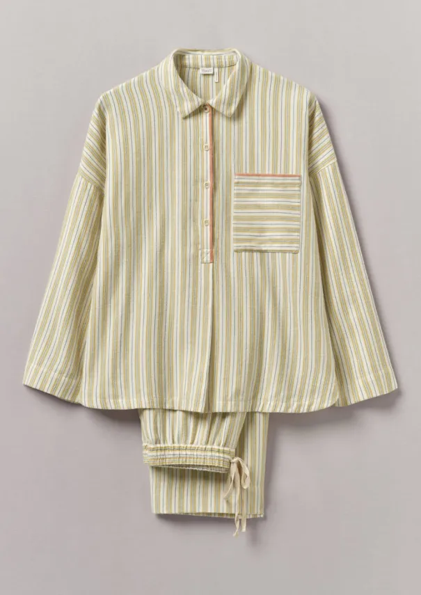 Clearance Nova Stripe Flannel Pyjamas Women Nightwear