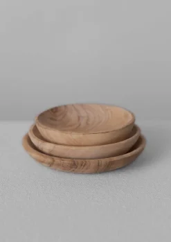 Hot Olive Wood Pinch Pot Set Kitchen|Tableware