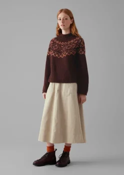 Online Organic Cord A Line Skirt Women Cord|Workwear