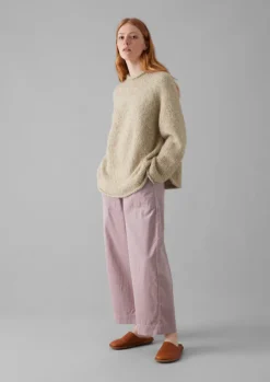 Online Organic Cord Barrel Leg Trousers Women Cord|Loungewear
