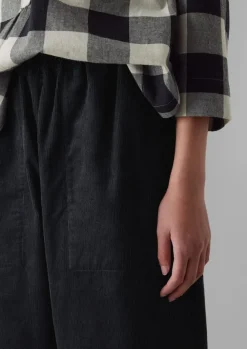 Hot Organic Cord Barrel Leg Trousers Women Cord|Loungewear