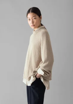 New Organic Cotton Linen Easy Sweater Women Linen|Jersey