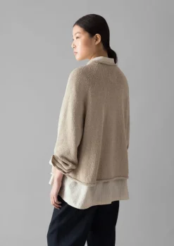New Organic Cotton Linen Easy Sweater Women Linen|Jersey