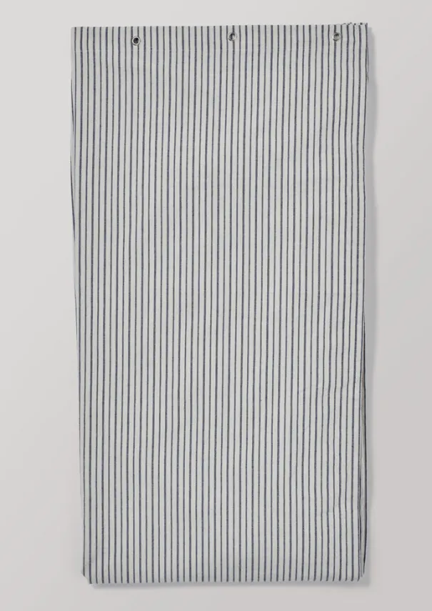 Sale Organic Cotton Pyjama Stripe Shower Curtain Bathroom