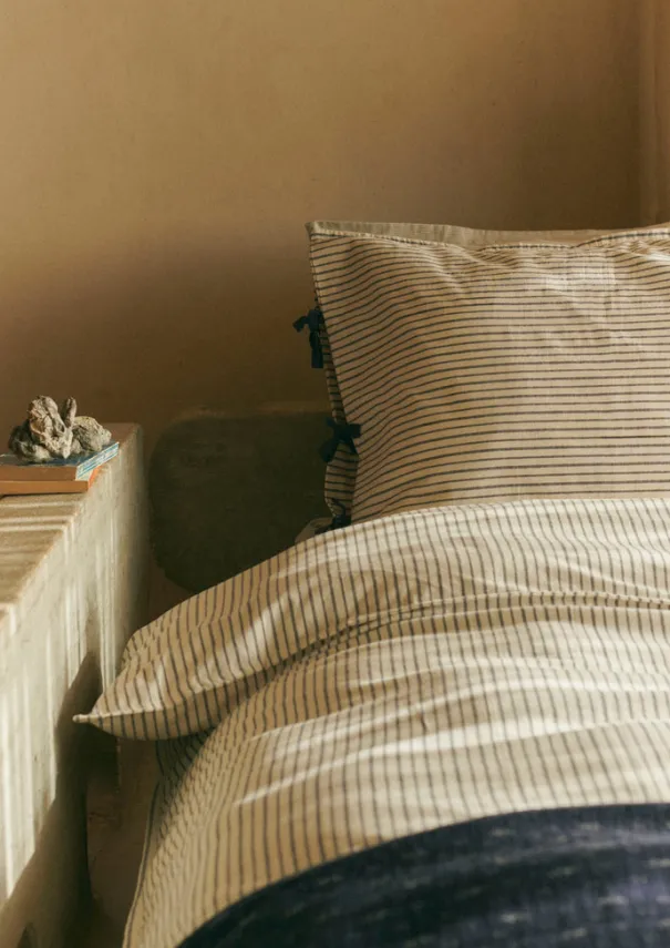 Discount Organic Cotton Pyjama Stripe Duvet Cover Textiles|Bed Linen