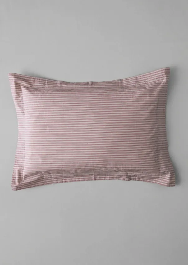 Clearance Organic Cotton Ticking Stripe Oxford Pillowcase Textiles|Bed Linen