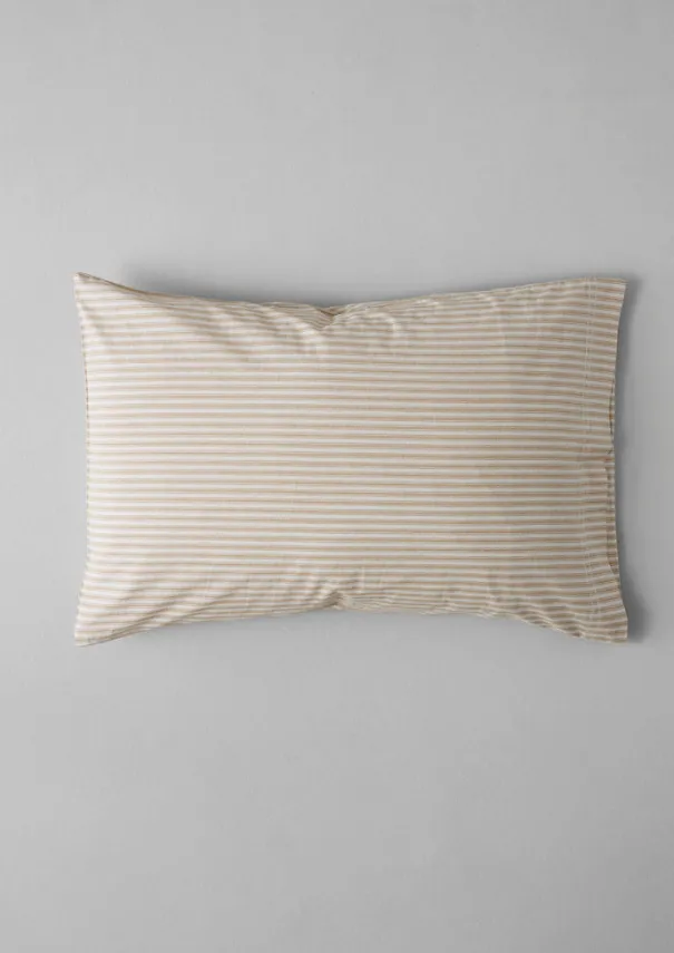Outlet Organic Cotton Ticking Stripe Housewife Pillowcase Textiles|Bed Linen