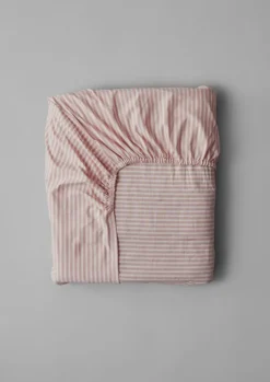 Sale Organic Cotton Ticking Stripe Fitted Sheet Textiles|Bed Linen