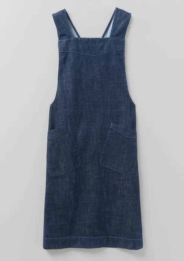 New Organic Denim Cross Back Apron Outdoor|Aprons & Tea Towels