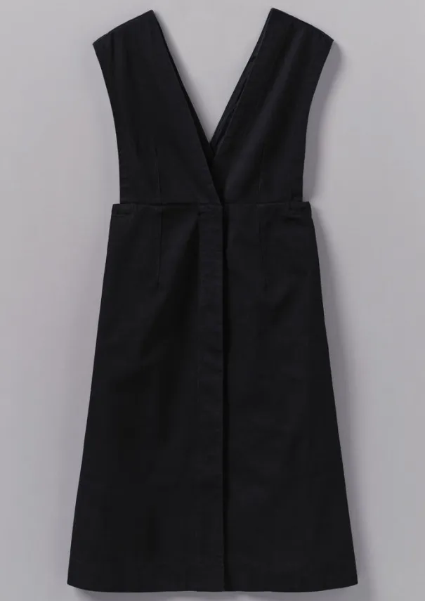 Sale Organic Denim Pinafore Dress Women Denim|Dresses